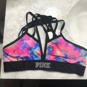 PINK Victoria’s Secret multi-color/strapped bra!!